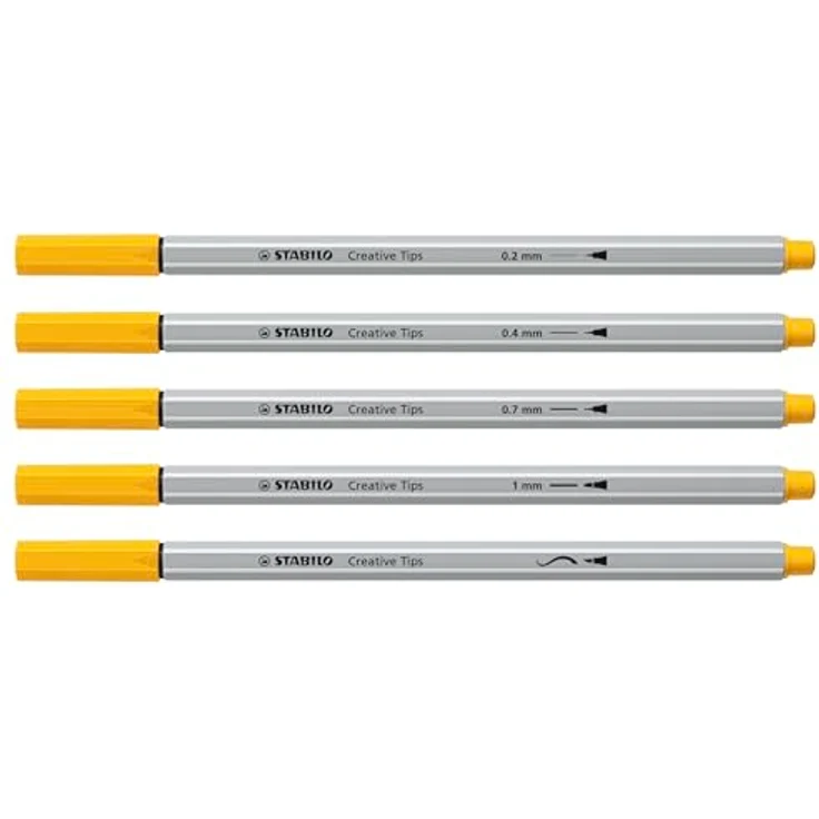 STABILO Filzstift STABILO Creative Tips ARTY Multiliner-Set URBAN - 50er Metalletui - Vielseitige Fasermaler mit lebendigen Farben, flexible Pinselspitze und wasserbasierter Tinte – Bild 4