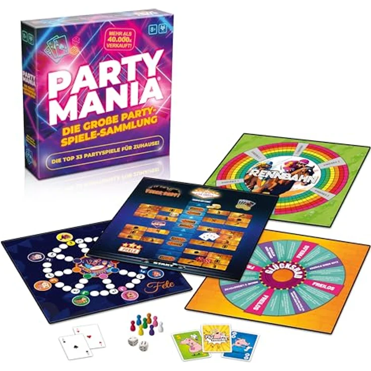 Gomazing Partymania – Die große Partyspiele-Sammlung mit 33 alkoholfreien Spielen für 2–8 Spieler ab 8 Jahren, ideal für Familie, Freunde und Spieleabende – Bild 2