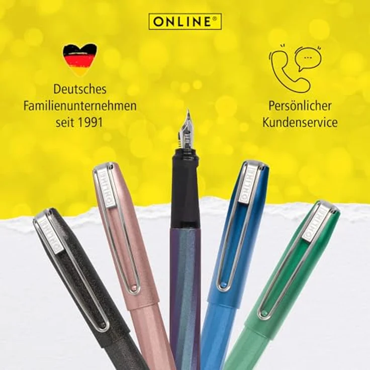 Online Pen Füller Slope, ergonomisch, ideal für die Schule, inkl. Tintenpatrone – Bild 7