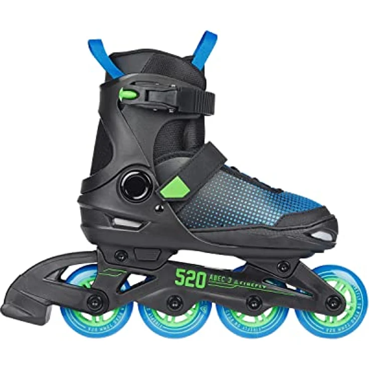 Firefly Ils 520 Inline-Skate, Black/Blue/Green LIM, 33 EU