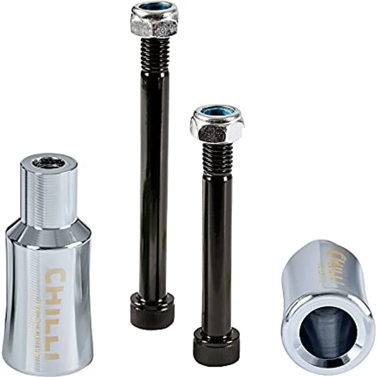 Chilli Stuntscooter Chilli Pro Scooter Stunt-Scooter Pegs Barrel Silber chrome - Aluminium Pegs, ideal für Park Rider, leichtgewichtig – Bild 2