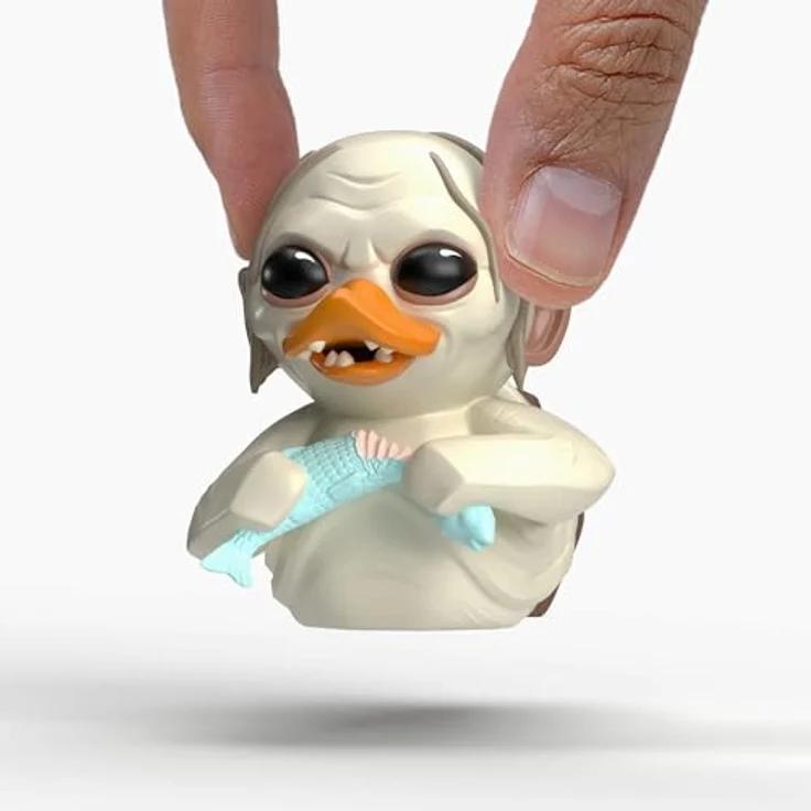 TUBBZ Mini: Der Herr der Ringe - Gollum, Cosplay-Gummiente Vinyl-Figur, 5 cm, in Mini-Badewanne mit Logo – Bild 1