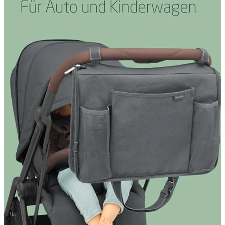 Maxi-Cosi Organizer und Rückenlehnenschutz für Babyschalen & Kindersitze - schützendes und leicht zu reinigendes Material, Graphite – Bild 3