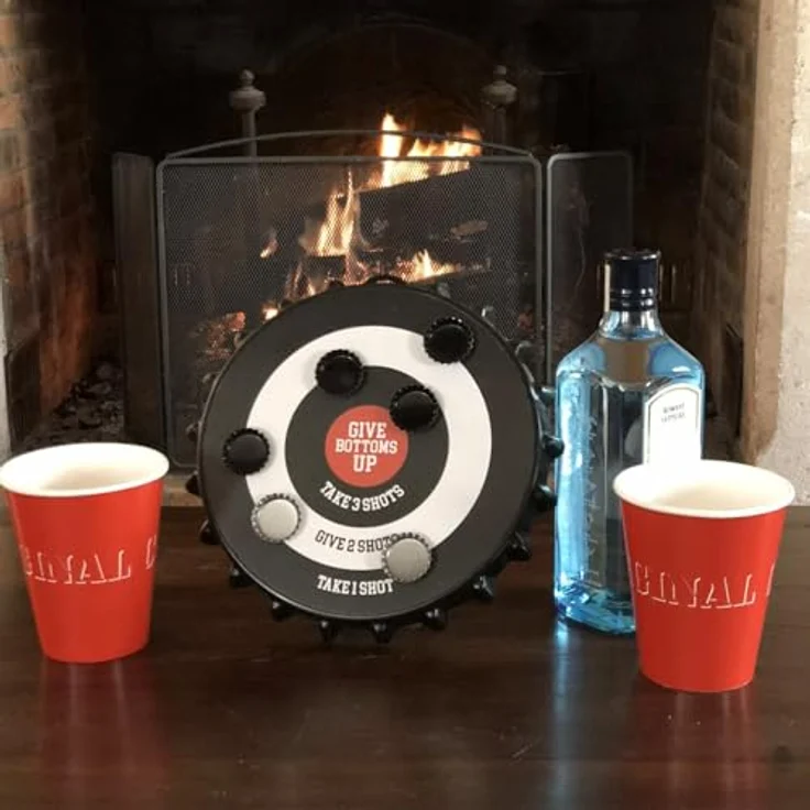 Original Target | Magnetische Zielscheibe mit Spielfiguren | Premium Qualität | Geschicklichkeitsspiel mit 6 Bierkapseln | Trinkspiel | Aperitif | Party | House Party | OriginalCup® – Bild 10