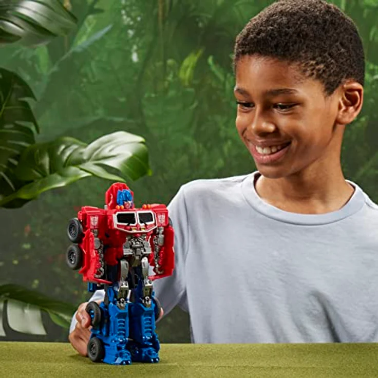 Transformers Spielzeug zum Film Transformers: Aufstieg der Bestien, Smash Changer Optimus Prime Figur ab 6, 22,5 cm – Bild 3
