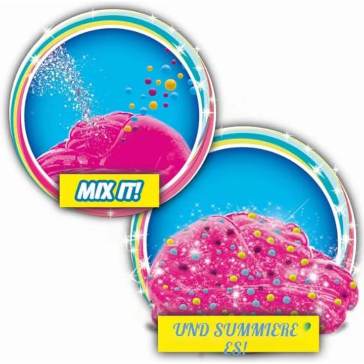CRAZE Magic Slime Topping Hello Kitty, 3er Set mit 3 x 70 ml Schleim in Lila, Rot & Gold, inkl. Glitter & Toppings, sicher & rückstandsfrei – Bild 5