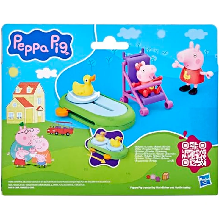 Peppa Wutz Spielfiguren Set, Familie Wutz mit Peppa und Baby Evie, bewegliche Figuren, pink und blau, für Kinder ab 3 Jahren – Bild 10