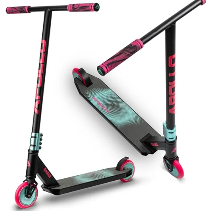 Apollo Stunt Scooter - Eagle, eloxierter Profi Stuntroller, ABEC 9 Kugellager, 110mm Wheels, Trick Roller - Schwarz – Bild 1