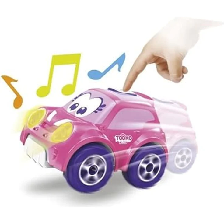 TOOKO Junior Ferngesteuertes Auto, multidirektional, Rosa, kann auch Suivre, Klang und helle Effekte, Spielzeug für Kinder ab 2 Jahren – Bild 4