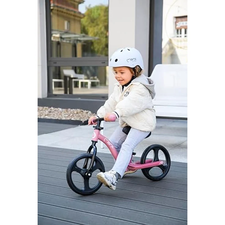 MoMi Kinderlaufrad ISOKA, leichtes Metalllaufrad mit werkzeugloser Höhenverstellung, TPR-Räder mit LED-Beleuchtung, für Mädchen und Jungen ab 2 Jahren (max. 35 kg) – Bild 2