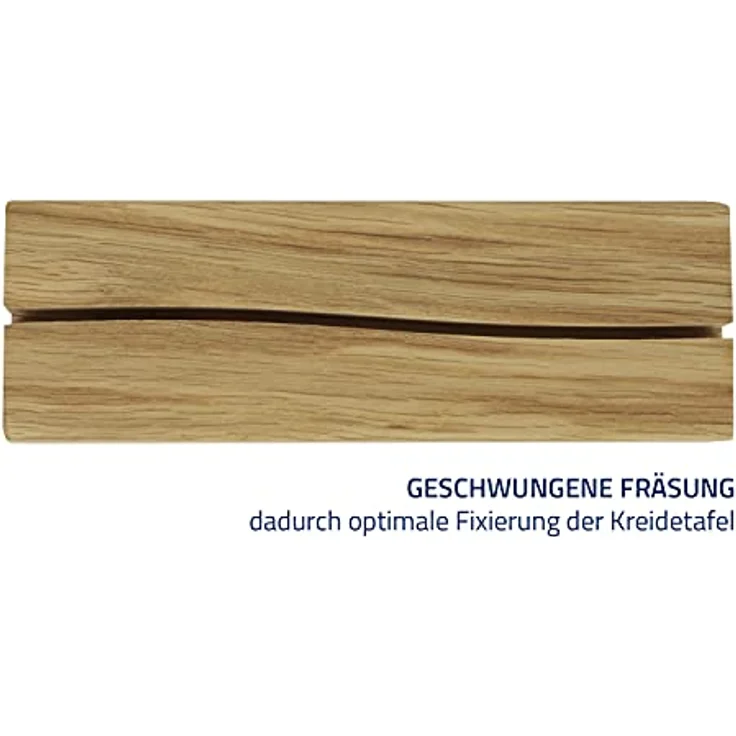 HMF Tischaufsteller Kreidetafel, DIN A5, schwarze DIY Deko mit Holzfuß, wiederverwendbar und stabil – Bild 9