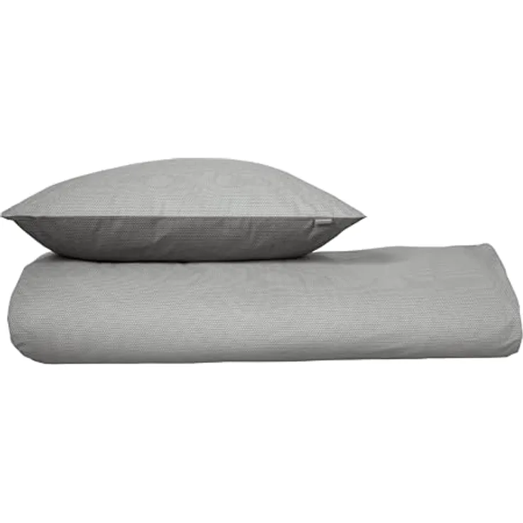 Schiesser Bettwäscheset Silva | Renforcé | 100% Baumwolle aus nachhaltiger Produktion | 155x220cm + 80x80cm | Grau