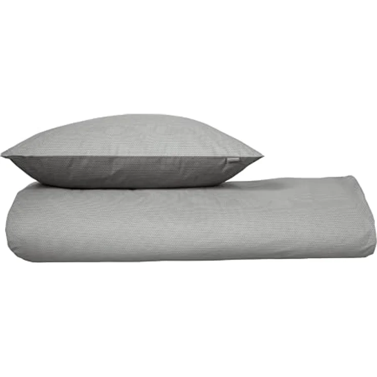 Schiesser Bettwäscheset Silva | Renforcé | 100% Baumwolle aus nachhaltiger Produktion | 155x220cm + 80x80cm | Grau – Bild 1