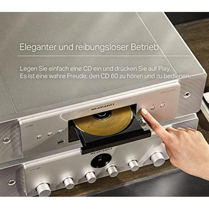 Marantz CD60 HiFi CD Player, CD Spieler mit Hi-Res Audio, Digital/Analog-Wandler, Kopfhörer-Verstärker und HDAM-Schaltung – Bild 5