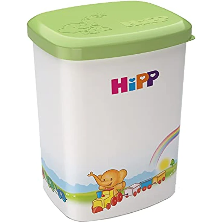 HiPP Formelmilch-Aufbewahrungsbehälter, wiederverschließbar aus Polypropylen, Größe 125 x 95 x 205 mm
