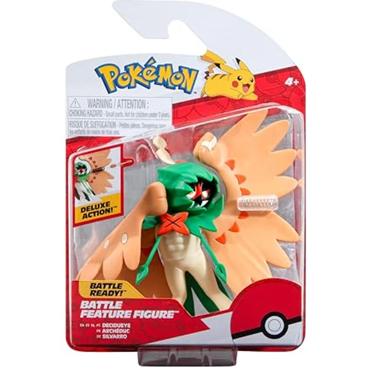 Pokémon PKW3038 - Battle Feature Figure - Silvarro, 11,5 cm bewegliche Sammelfigur mit dynamischen Charakterkampf-Funktionen – Bild 1