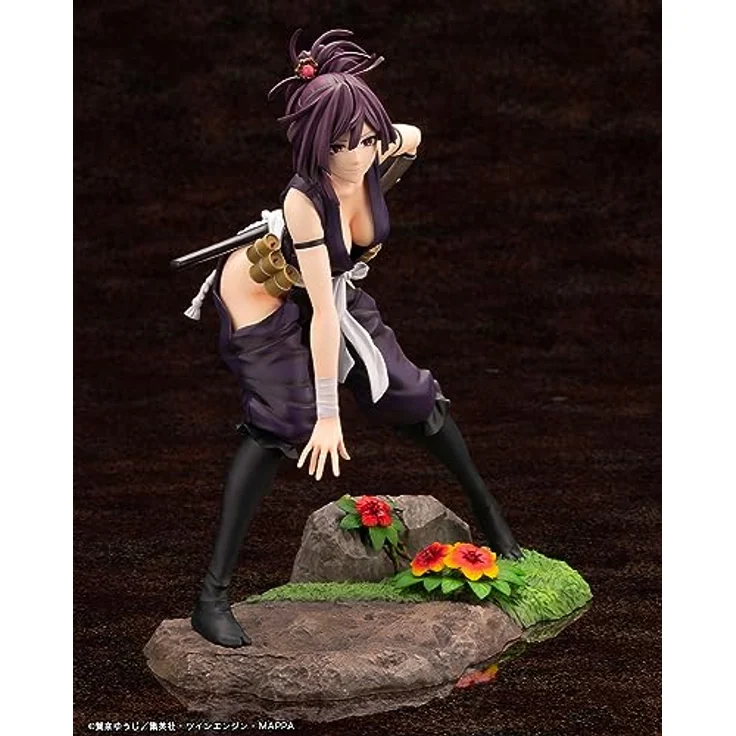 Kotobukiya Hell's Paradise ARTFXJ Statue 1/8 Yuzuriha 18 cm, Schwarze Sammelfigur – Bild 5