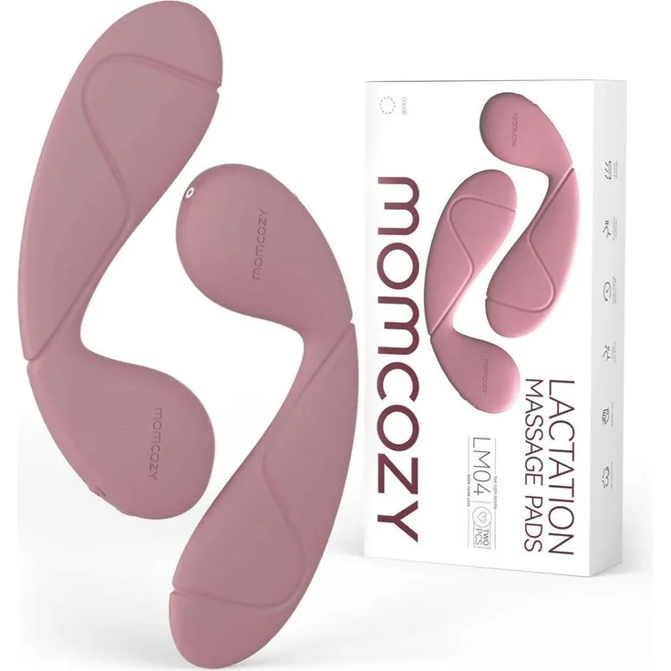 Momcozy Lactation Massager Pad, Milchpumpen Zubehör mit 3 Heiz- und 6 Vibrationsmodi, wiederaufladbar, wasserdicht, für verbesserten Milchfluss