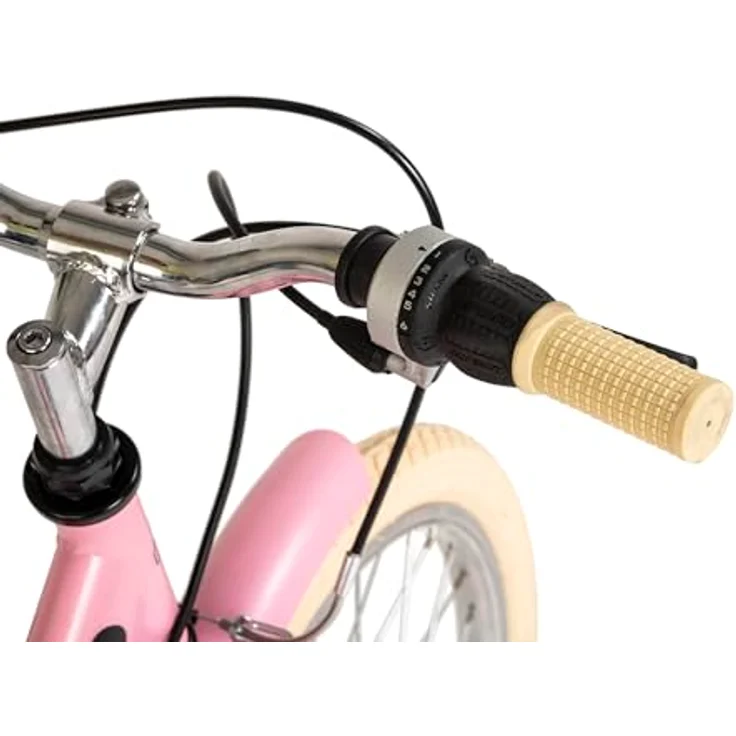 Dacapo Kinderfahrrad Toscana, 20 Zoll, 6 Gang Kettenschaltung in Rosa mit Gepäckträger und Reflektoren – Bild 6