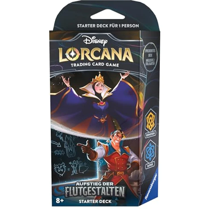 Ravensburger Disney Lorcana TCG Aufstieg der Flutgestalten Starter Deck Bernstein Saphir Deutsche Edition, Lorcana Starter A Set 2 – Bild 1