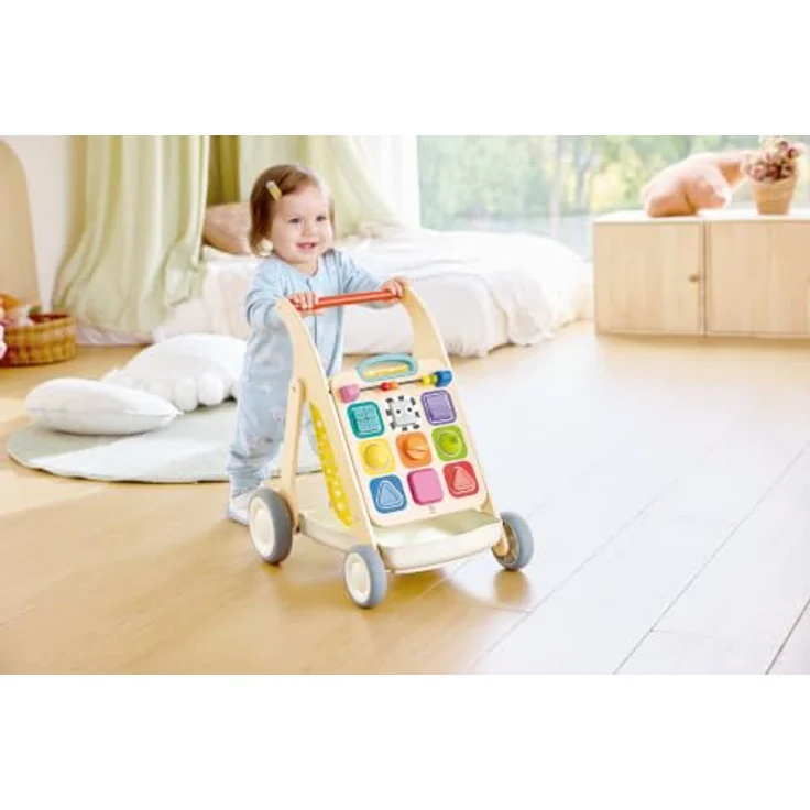 Hape Grow-With-Me Baby Walker, Baby-Lauflernwagen mit abnehmbarem Aktivitätspanel, unterstützt Gleichgewicht und frühes Laufen, geeignet ab 6 Monaten – Bild 2