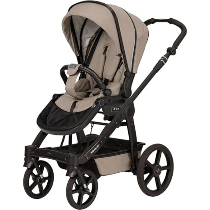 Hartan Kinderwagenset Rock IT Outdoor, Sand, 3-teilig, mit Federung, kugelgelagerten Rädern, 5-Punkte-Gurt, Made in Germany – Bild 3
