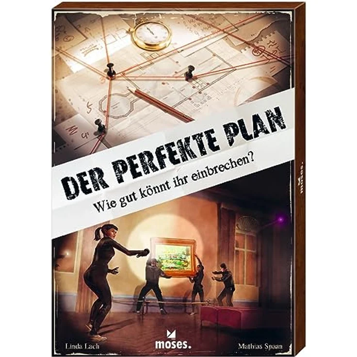 moses 90151 perfekte Plan-EIN kooperatives, Exit Game für Meisterdiebe, Escape Room 2-6 Spieler, Krimispiel ab 14 Jahre, White, Brettspiel – Bild 1