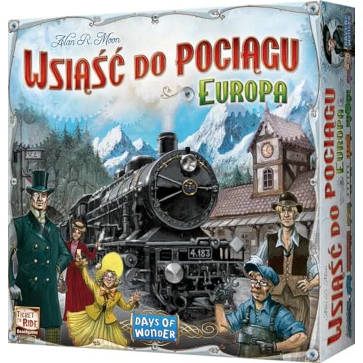Rebel Gra Wsiąść do Pociągu Europa, Strategisches Brettspiel für 2-5 Spieler, ab 8 Jahren, Spieldauer ca. 90 Minuten