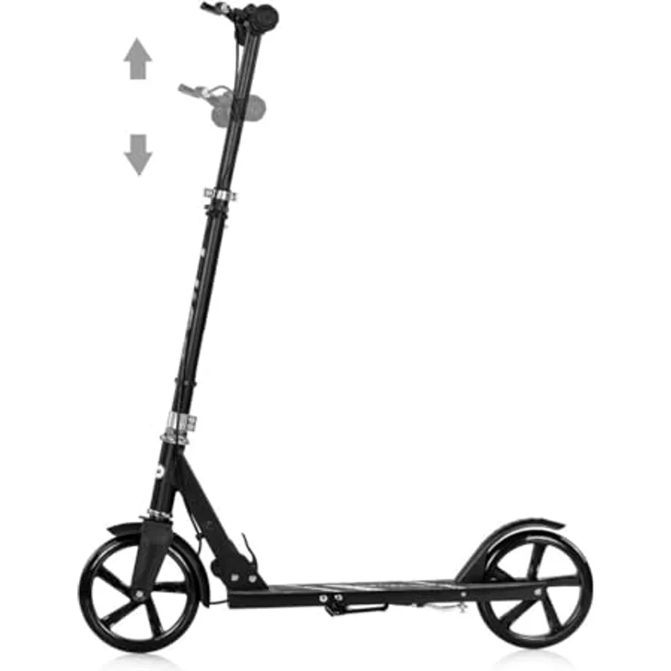 Chipolino Kinderroller Swift, klappbar mit rutschfesten Griffen, ABEC-7 Lager, Hinterradbremse, weiß – Bild 3