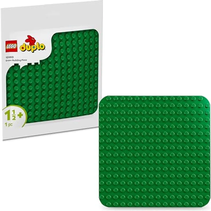 LEGO DUPLO Classic 10460 Bauplatte, grün, 38 cm x 38 cm, kreatives Bauspielzeug für Vorschulkinder ab 18 Monaten