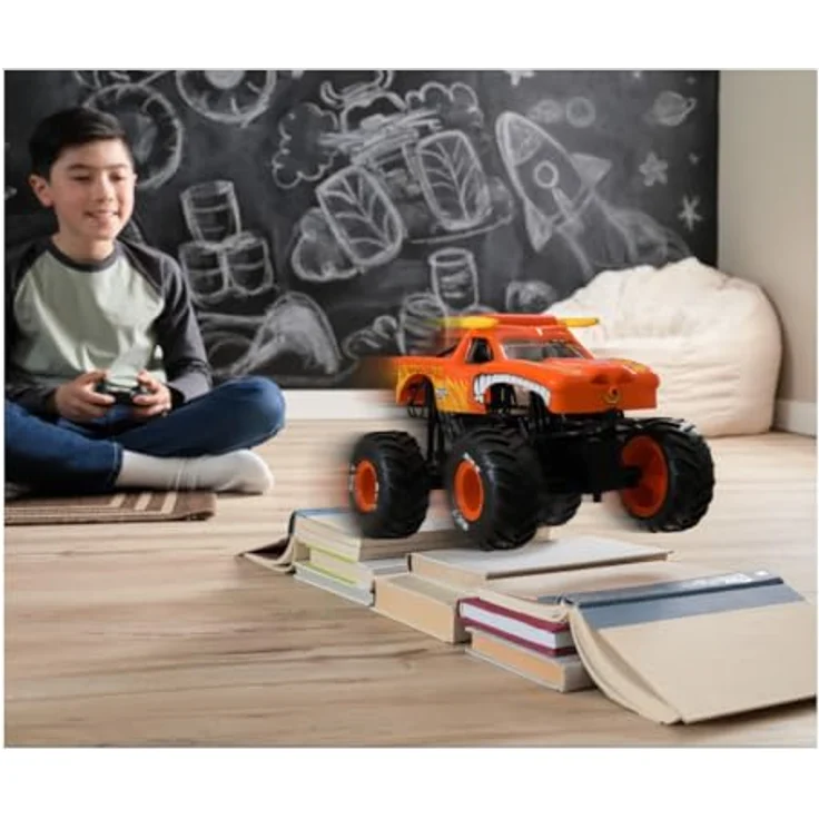 Monster Jam RC 1:15 El Toro Loco, ferngesteuertes Monster Truck Modell, benötigt Batterien – Bild 5