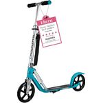 Hudora BigWheel® 205 Tretroller, höhenverstellbar & zusammenklappbar, für Kinder & Erwachsene bis 100kg, stabiler Aluminium-Roller mit Ständer und Sicherheitsfeatures