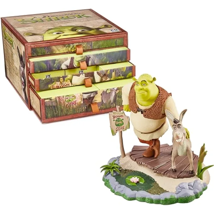 CC Countdown Characters von Numskull 2023 Shrek Sammlerfigur - Offizielle Shrek-Merchandise - Zusammenbaubare Adventskalenderstatue