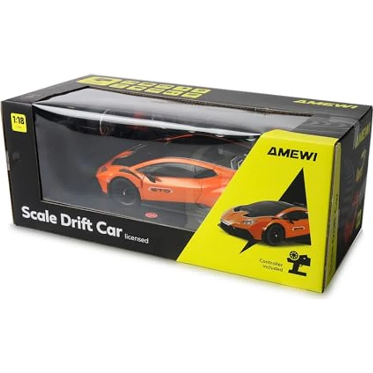Amewi RC Drift Lizenz Lamborghini Huracan, orange, RTR Ready-to-Run – Bild 10