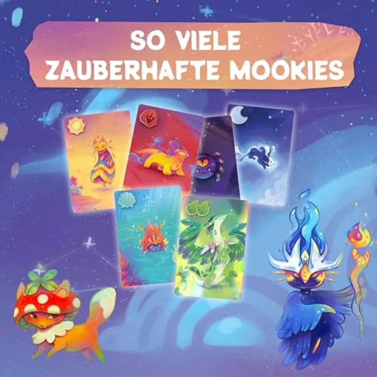 Kosmos Die Insel der Mookies, Brettspiel zum Sammeln mit 36 Spielkarten und zauberhaften Illustrationen – Bild 5
