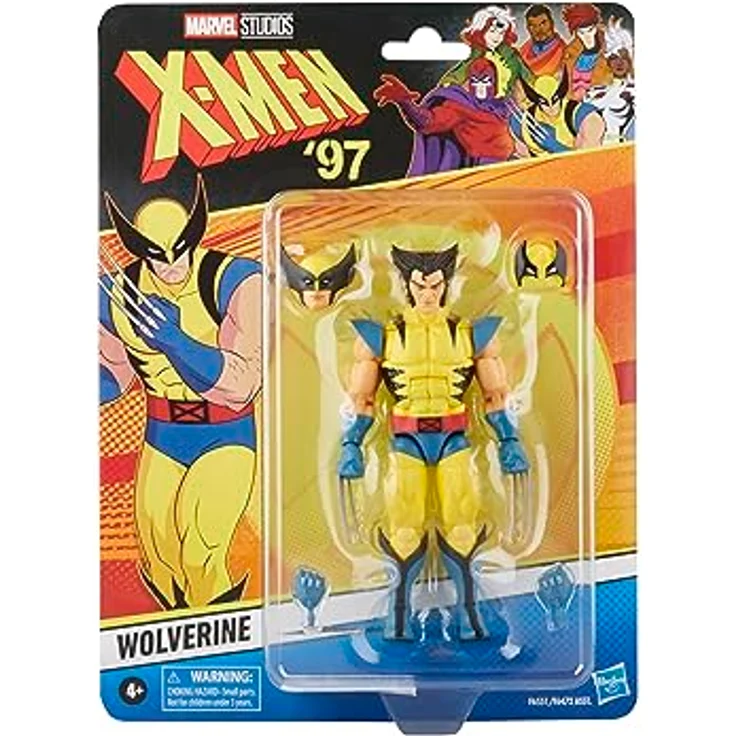 Hasbro Marvel Legends Series Wolverine, X-Men '97 Action-Figur mit 4 Accessoires, 15 cm, beweglich – Bild 2