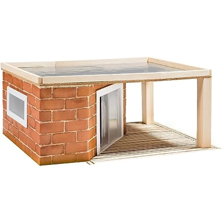 teifoc 5220 Steinbaukasten - Gartenhaus aus Ziegelsteinen, DIY Bausatz für Kinder ab 6 Jahren – Bild 4