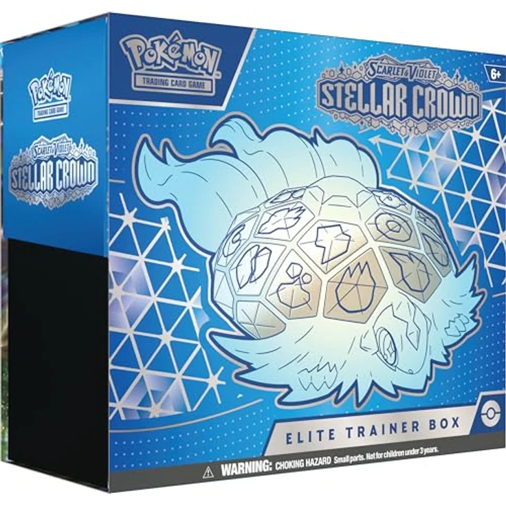 Nintendo Pokémon TCG: SV07 Stellar Crown Elite-Trainer-Box, Set 07 mit 9 Boosterpacks und Premium-Promokarte in Vollbildformat, E-nergiekarten und Zubehör – Bild 2