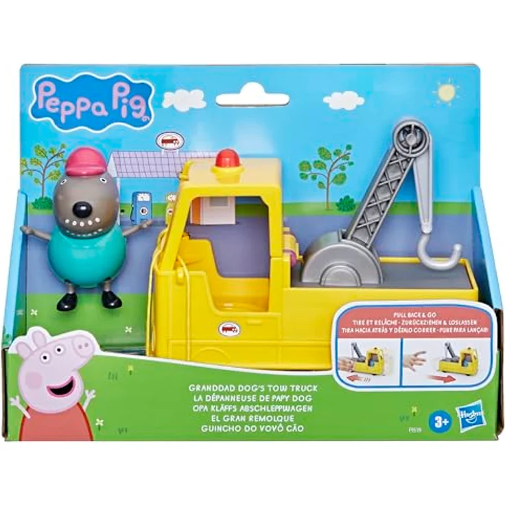 Hasbro Peppa Pig Opa Kläffs Abschleppwagen, Spielzeug-LKW mit Fahrerfigur und beweglichem Abschlepphaken, geeignet für Kinder ab 3 Jahren – Bild 2