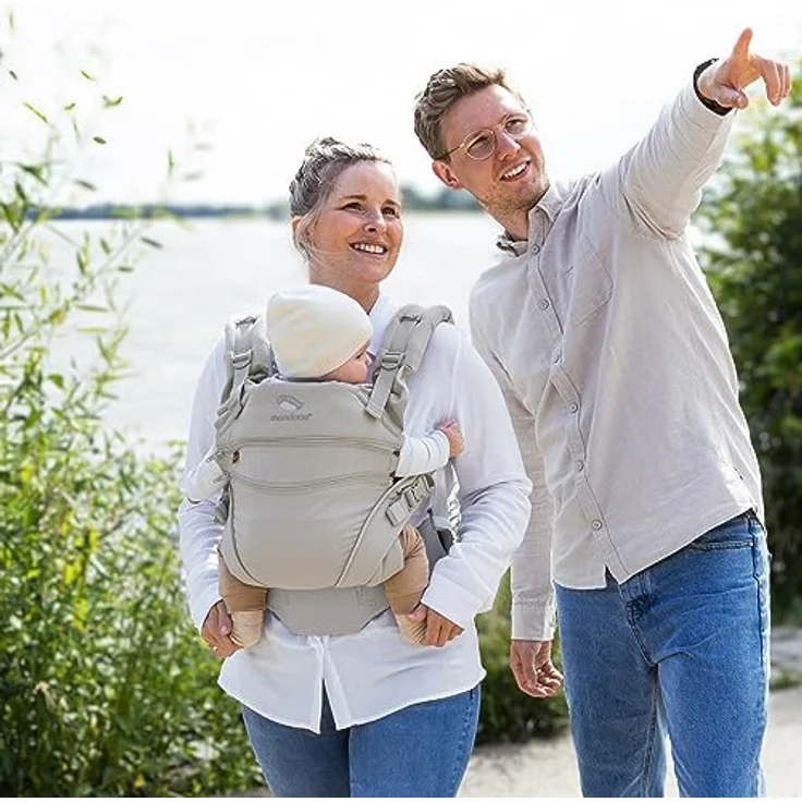 Manduca XT, Babytrage aus 100% Bio-Baumwolle, 3 Tragepositionen, ergonomischer Hüftgurt, variabel einstellbar für Babys von 3,5 bis 20 kg – Bild 7