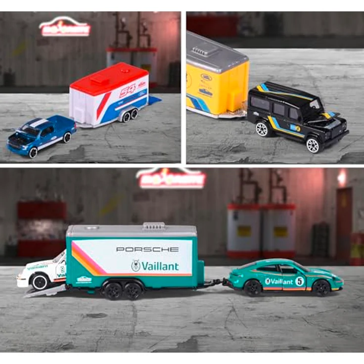 Car Trailer Assortment, 4-sort., 1x Set, zufällige Farbauswahl – Bild 5