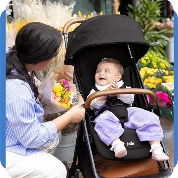 Joie Reisebuggy & Sportwagen Pact Pro - Pebble, bis 22 kg belastbar, nur 6,3 kg leicht, Liegeposition, inkl. Transporttasche, Adapter & Regenschutz, Gratis Mobilitätsgarantie – Bild 4