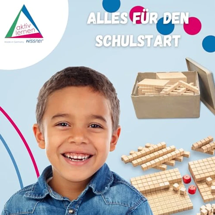 Wissner R39579.000 - Dezimalwürfel Mathematische Würfel, Rechenblöcke 121 Teile, Schulqualität – Bild 8