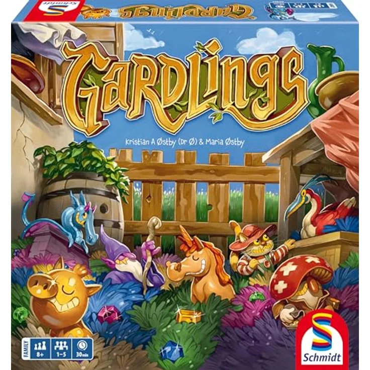Schmidt Spiele 49465 Gardlings, Bag Building Spiel für 1-5 Spieler, magische Gartenbau-Mechanik, Ab 8 Jahren – Bild 1