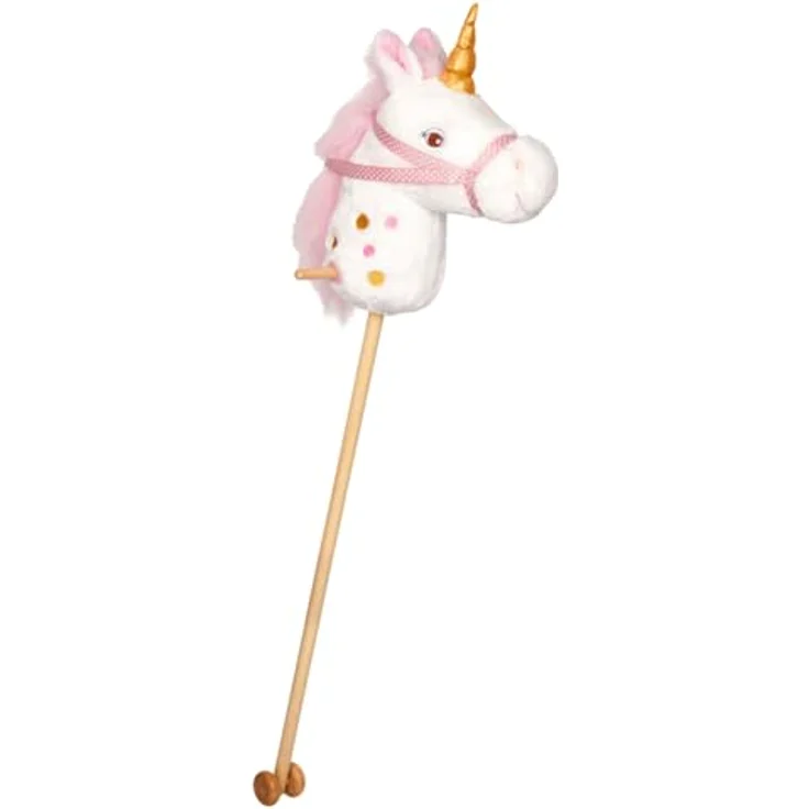 Coppenrath Einhorn-Paradies, Einhorn-Steckenpferd mit Plüschkopf und Holzstab, Gesamtlänge ca. 90 cm