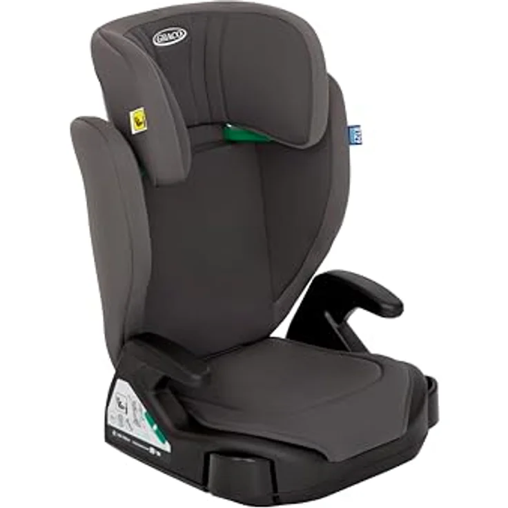 Graco Junior Maxi i-Size R129, Kindersitz ab 3,5 Jahre für 100-150 cm, inkl. Getränkehalter, nur 3,5 kg leicht, Iron – Bild 7
