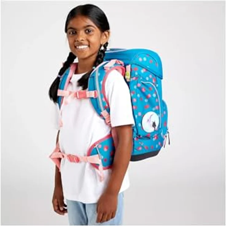ergobag Schulranzen Set Cubo VoltiBär 5-teilig, ergonomisch, reflektierend, ab 1. Klasse, 19 Liter, 1100 g, PFC-frei – Bild 9