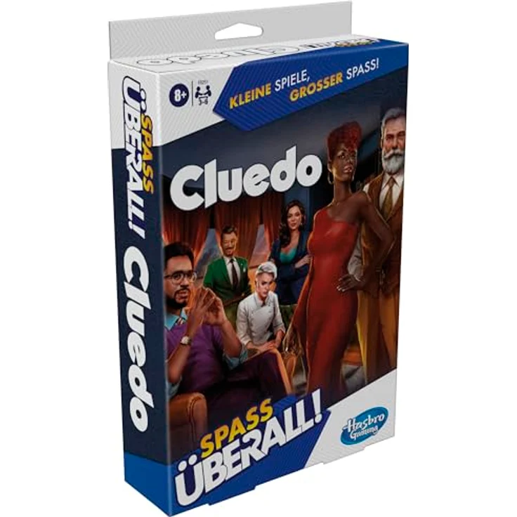 Hasbro Cluedo Kompakt 1, Reise-Brettspiel mit Detektiv-Notizzetteln und platzsparender Aufbewahrung – Bild 7