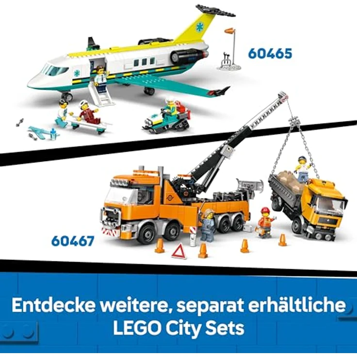 LEGO City 60466 Gelber Bulldozer, 682-teiliges Bauspielzeug für Kinder ab 8 Jahren mit beweglichem Räumschild, 24 cm lang – Bild 9