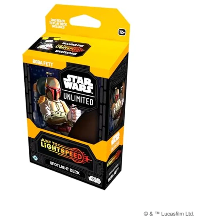 Fantasy Flight Games Star Wars: Unlimited TCG Jump to Lightspeed Spotlight-Deck Boba Fett, 50-Karten-Deck mit 4 exklusiven Karten und Booster-Pack, für 2+ Spieler ab 12 Jahren, Englisch – Bild 5
